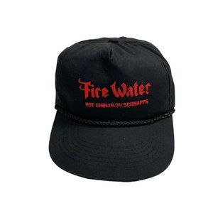 Vintage Fire Water Hot Cinnamon Schnapps Snapback Workwear Hat